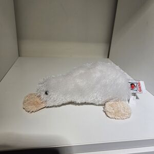 Googles The Platypus GANZ Webkinz White Plush Stuffed Animal NO Code